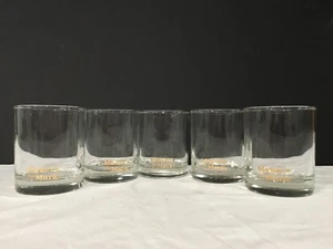 Five (5) Maker's Mark Gold Trim Rocks Glasses - Imagen 1 de 7