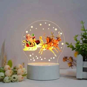 LED Christmas Table Desk Lamp Light Lamps Home decor Luxury Night Lighting Lamps - Picture 1 of 1