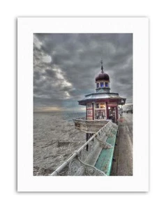 Blackpool Pier Promenade Moody Picture Canvas Art Print - Picture 1 of 4