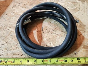 1/4" x 144" 2-Wire Hydraulic Hose Assembly w/ 2 Male Pipe Fittings 1/4" Threads - Picture 1 of 2