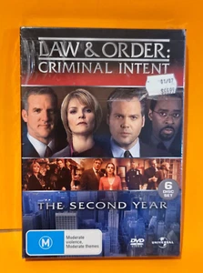 NEW SEALED LAW & ORDER CRIMINAL INTENT 2 THE SECOND YEAR DVD. AU SELLER - Picture 1 of 4