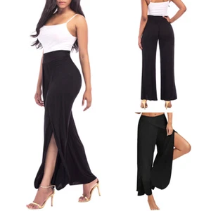 Women's Casual Loose Baggy Wide-Leg Dance Lounge Yoga Pants Ladies Long Trousers - Picture 1 of 6