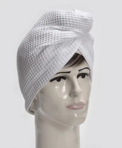 Ultra 10XXX Pack Of 6 Head Turban Waffle Weave Cotton Head Wraps Spa - Picture 1 of 2