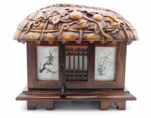 KOREAN TRADITIONAL LAMP S size ,THATCHED HOUSE DESIGN, ANTIQUE LAMP, DESK LAMP, - Picture 1 of 7