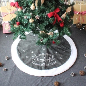 Weihnachtsbaum Kleid Rock Decke Teppich Unterlage Tannenbaum Deko WeihnachtenNEU - Bild 1 von 7