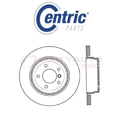 Centric C-TEK Disc Brake Rotor for 2006-2008 BMW 750Li 4.8L V8 - Kit Set zv Foto 1 de 4