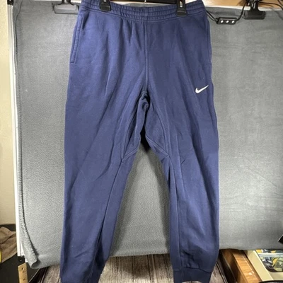 Nike Pants Mens Large Fleece Joggers Athletic Sweatpants 716830-410 Pockets - Image 1 of 4