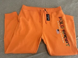 Polo Sport Ralph Lauren Fleece Sweatpants Pants USA Flag Mens 2XL XXL NWT $148 - Picture 1 of 5