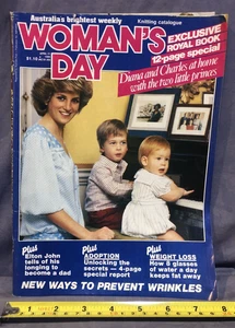 Woman's Day Australia's Brightest Weekly Apr. 21 1986 Diana and Charles at home - Picture 1 of 4