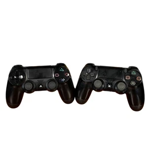 PS4 Controllers Official Dualshock 4 Black Pair x2 Sony Spares Repairs Untested - Picture 1 of 20