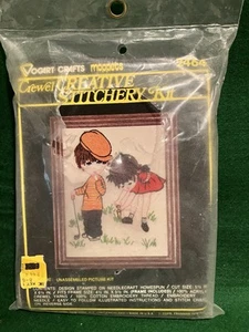 Retro Moppets Creative Stitchery Crewel Embroidery Kit Golf #2464 New - Picture 1 of 2