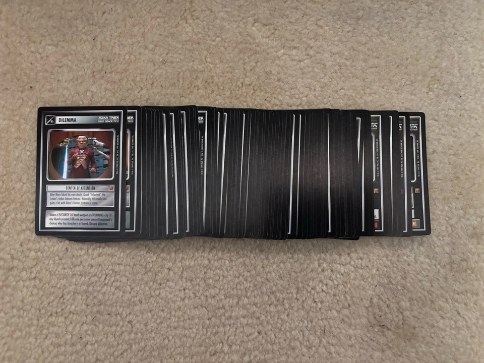 Star Trek CCG 1E Rules Of Acquisition Common/Uncommon Set 80 cards M/NM NO RARES - Image 1 of 1