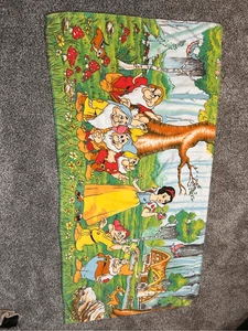 Disney Blancanieves y los siete enanitos toalla de playa vintage - Imagen 1 de 2