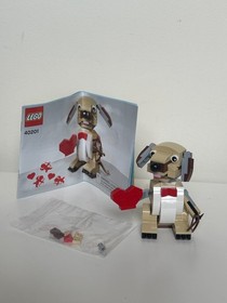 LEGO Seasonal: Valentine's Cupid Dog (40201) Complete + Instructions - No Box