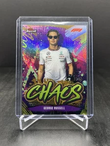 2024 Topps Finest Formula 1 F1 George Russell Chaos Gold 23/50 #CH-5 - Bild 1 von 2