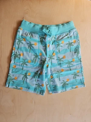 NWT Hanna Andersson PALM TREE PARADISE FRENCH TERRY SWEAT SHORTS 130 8 $36 - Image 1 of 4