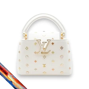 Borsa a tracolla Louis Vuitton Capucines MINI Takashi Murakami M14165 bianca JP - Foto 1 di 9