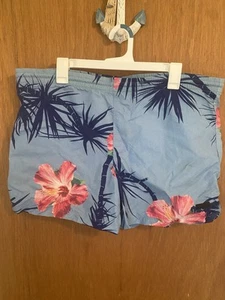 Paul Smith Mens Swim Shorts Blue Floral Leaf Trunks Swimming XL - Picture 1 of 4