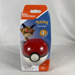 Mega Construx Pokemon Series 4 Hoothoot Super Rare with Pokeball - Picture 1 of 5