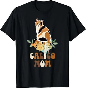 Felpa con cappuccio maglietta Calico gatto mamma fiori Calico proprietario gatto Calico gatto ragazza - Foto 1 di 18