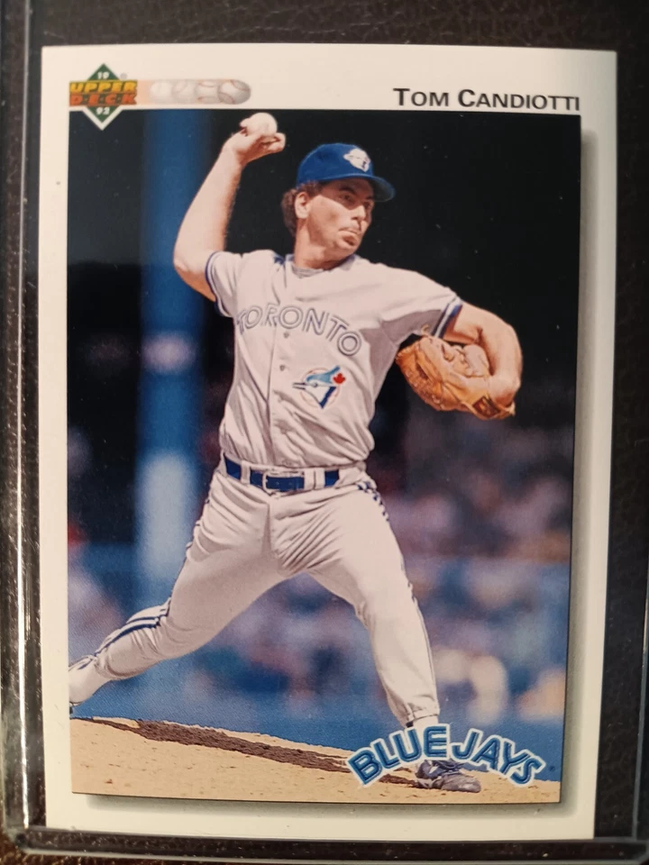 TOM CANDIOTTI BLUE JAYS 1992 UPPER DECK BASEBALL CARD #447 - Image 1 of 1