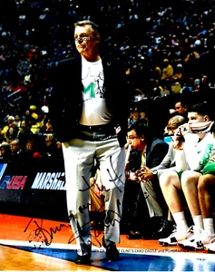 DAN D'ANTONI FIRMATO AUTOGRAFATO 8x10 Marshall Thundering Herd Suns Knicks Lakers - Foto 1 di 1