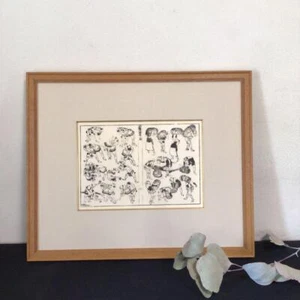 Japanese VTG wood-block print Ukiyo-e Sumo-e Katsushika Hokusai 0.8x15.6x18.8in - Picture 1 of 10