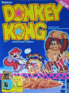 Donkey Kong Vintage Cereal Box High Quality Metal Fridge Magnet 3x4 7620 - Picture 1 of 5