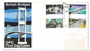 29/4/1968 UK GB FDC - British Bridges - GPO Cover - Canterbury Special Postmark - Picture 1 of 2