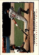 1995 Topps Minnesota Twins Baseball Card #250 Chuck Knoblauch