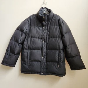 Guess Jacket Mens M Black Puffer Down Full Zip Coat Gorpcore Outdoor Winter - Picture 1 of 17
