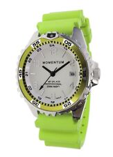 Momentum M1 Splash 38 Oversized Ladies Dive Watch with Rubber Dive Strap Lime