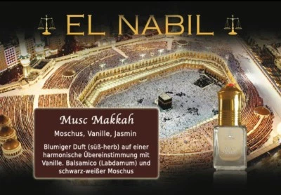 Musc Makkah 5ml Misk Parfum - El-Nabil Parfümöl für Herren & Damen - Unisex Duft