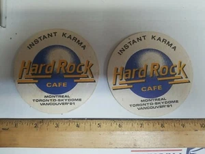 Hard Rock Cafe CHICAGO ROCKFEST JULY 22 2000 CARDBOARD COASTER METALLICA KID ROC - Picture 1 of 4