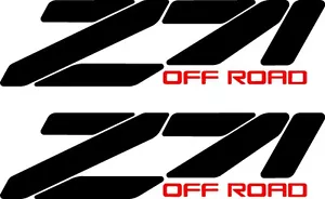 Z71 Decal After Market fits Chevrolet GMC truck 4x4 Off Road chevy Blk Red - Foto 1 di 4