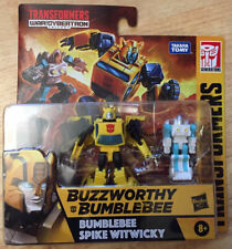 TRANSFORMERS Generations War For Cybertron BUZZWORTHY BUMBLEBEE & SPIKE WITWICKY