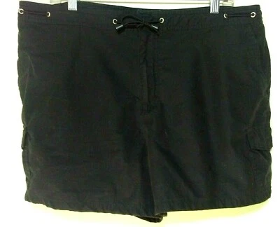 CAROLINA BLUES 工装短裤 18 棉 Bl Ripcord 腰部细节翻盖口袋黑色 — 第 1/2 张图片