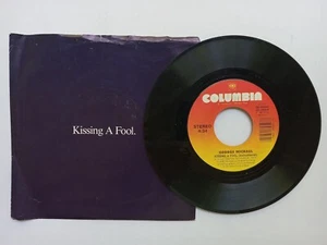45 RPM  Record   GEORGE MICHAEL  Kissing A Fool  with Picture Sleeve  Un Played - Picture 1 of 3