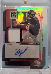 2022 Panini Donruss Optic Drake London RPA Holo Autograph 7/49 FALCONS - Picture 1 of 7