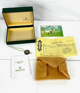 Genuine Rolex Watch Datejust Box 68.00.2 Oyster Green Case, Box & Documents - Picture 1 of 13