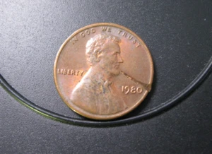 1980 MULTI 1c OBV-REV ERROR-INCOMPLETE STRAIGHT CLIP & REV CLASH-DROPPED LETTER? - Picture 1 of 12