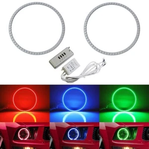 Anillos halo ojos de ángel LED multicolor RGB para Ford Mustang 2005-2009 con control remoto - Imagen 1 de 9
