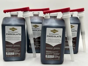 Starbucks Bittersweet Chocolate Sauce W/ PUMP - EAD DESCRIPTION (4-Bottles) 2024 - Picture 1 of 2