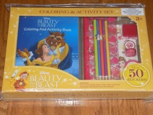Beauty & The Beast Coloring And Activity Set Disney Movie Club Exclusive NEW - Picture 1 of 2