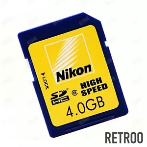 Nikon SDHC 4.0GB Memory Card Class 6 Secure Digital for Cameras/Camcorders/PDAs - Picture 1 of 2