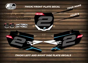 YAMAHA YZ YZF MODELS Printed Race Number Backgrounds MOTOCROSS MX GRAPHICS - Foto 1 di 1