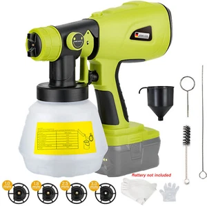 Kabellose Farbsprühpistole für Ryobi 18 V batteriebetrieben bürstenlos Motorlackierer - Bild 1 von 23