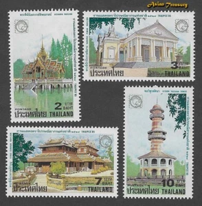 1985 THAILAND THAIPEX'85 BANGPA-IN PALACE STAMP SET S#1114-1117 VF MNH FRESH - Picture 1 of 1