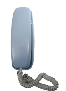 Vintage AT&T Trimline 230 Touch Tone Push Button Corded Phone Blue - Zdjęcie 1 z 7