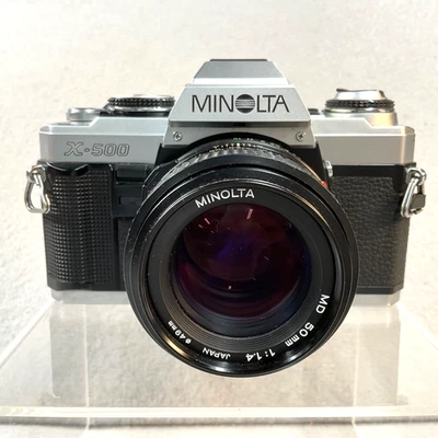 Cámara Minolta X-500 con lente Minolta MD 50 mm 1,4 casi como nueva probada Foto 1 de 4